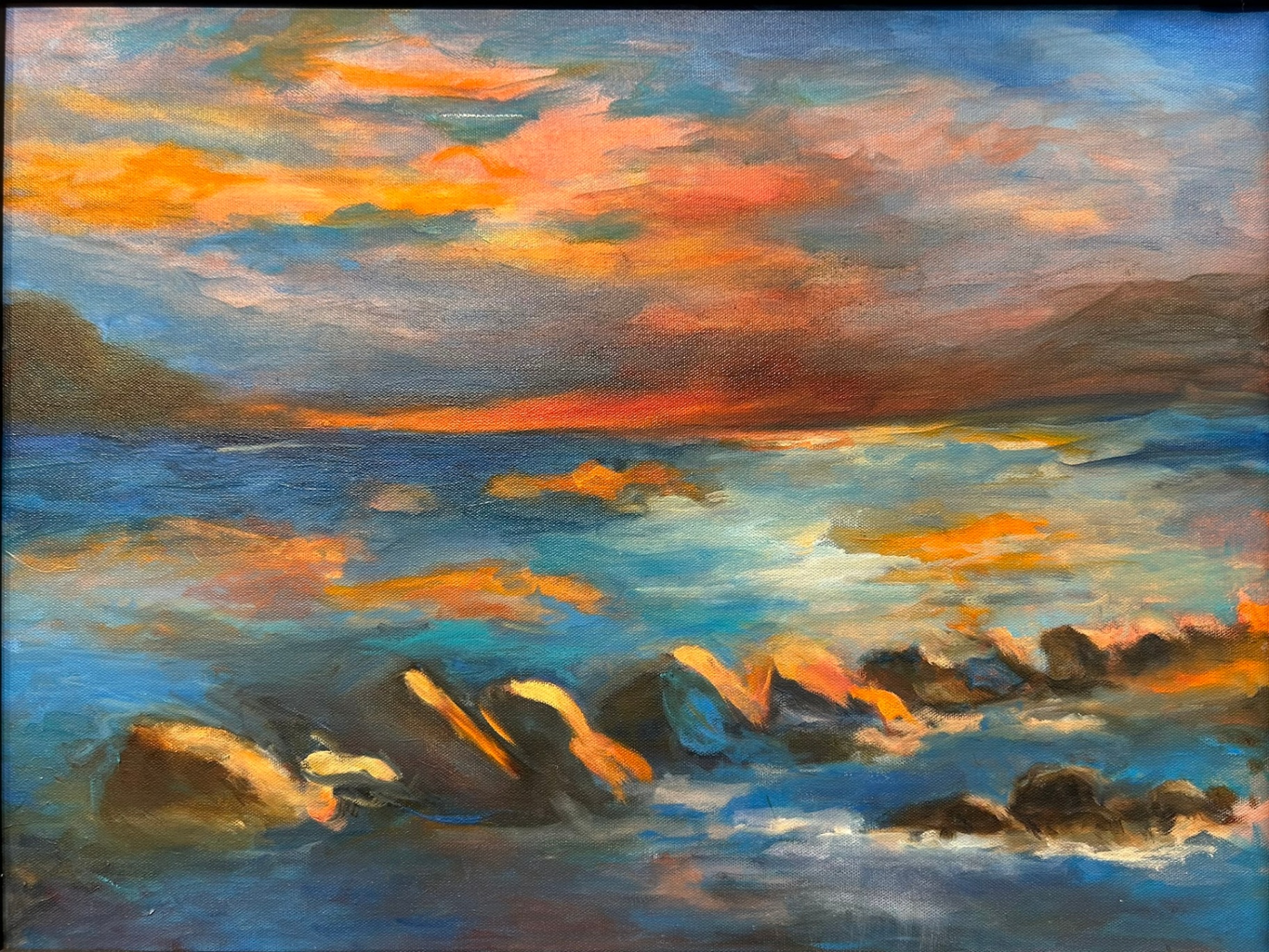Sunset in Battery Park by Margo M. Johnson