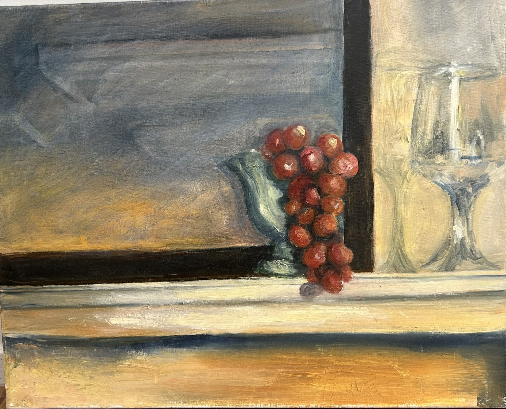 Grapes in Vase by Margo M. Johnson