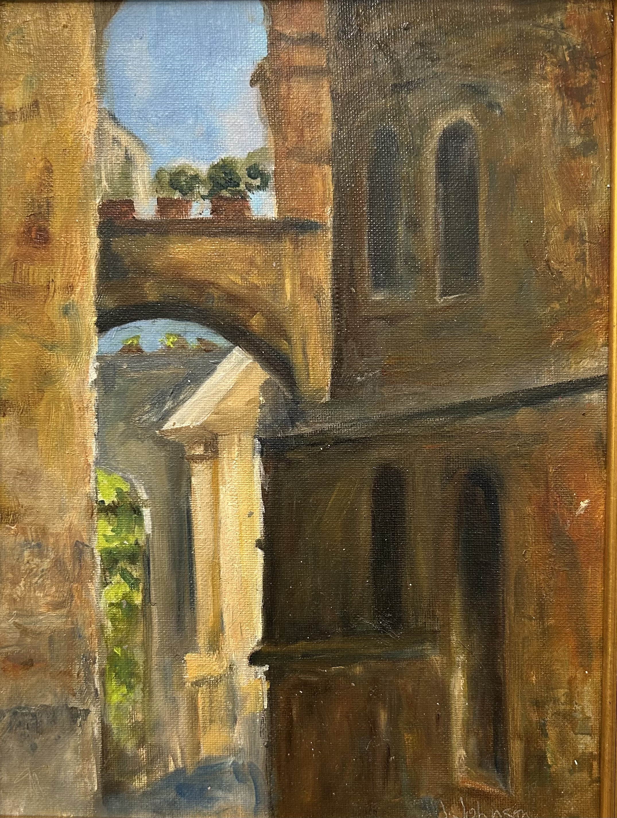 Through the Arch in Perugia by Margo M. Johnson