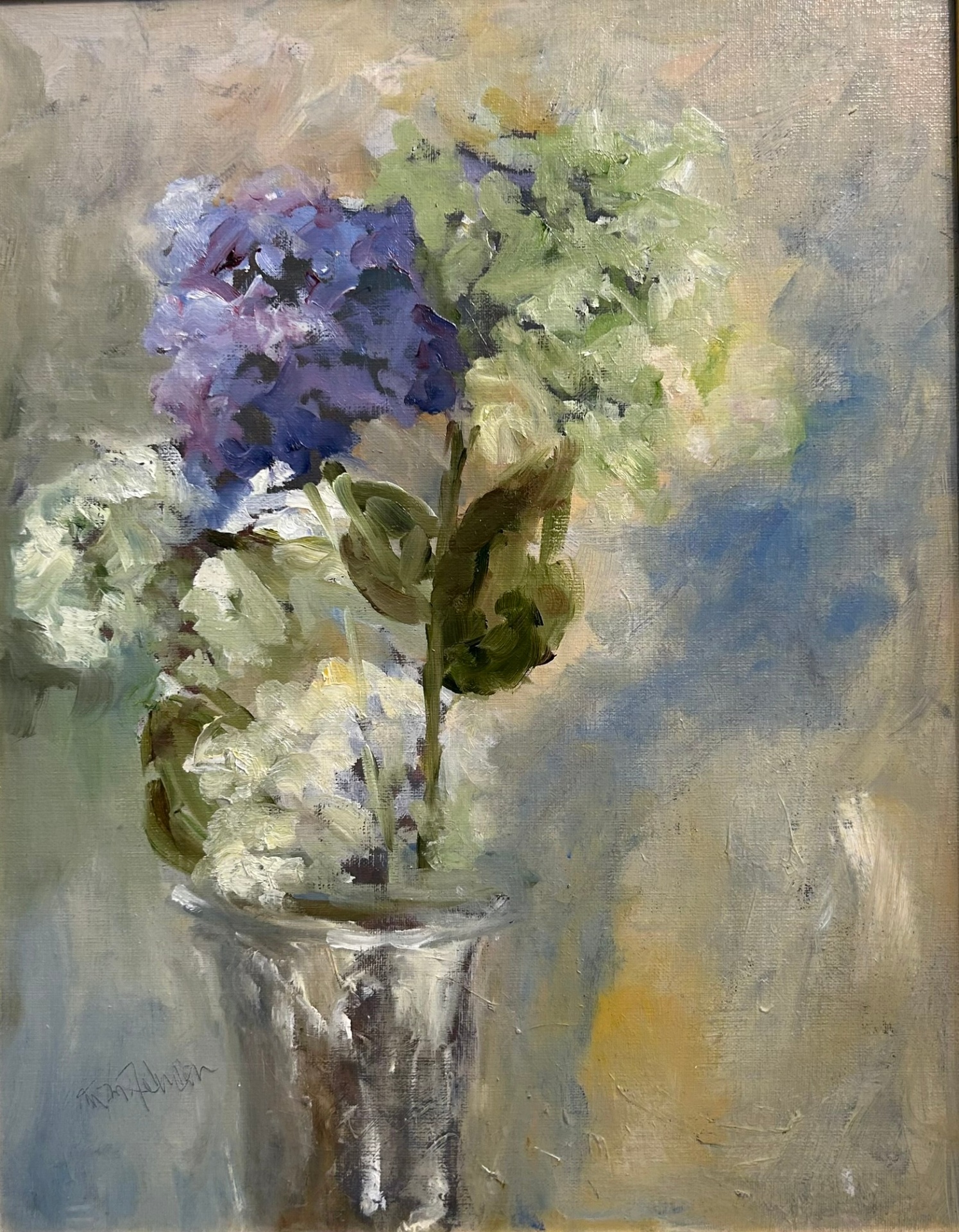 Hydrangea in Jar by Margo M. Johnson
