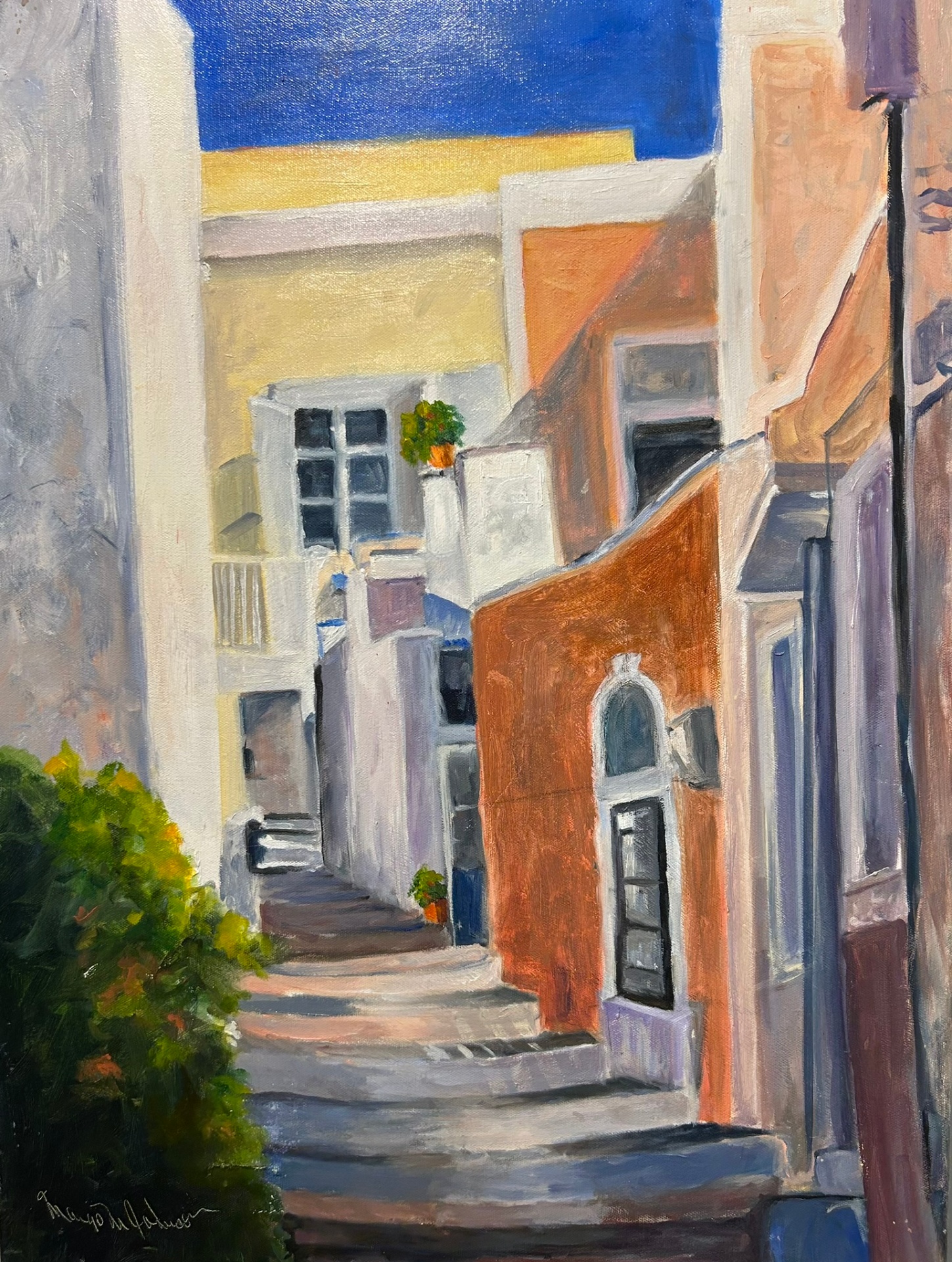 Upstairs to Eleni's by Margo M. Johnson