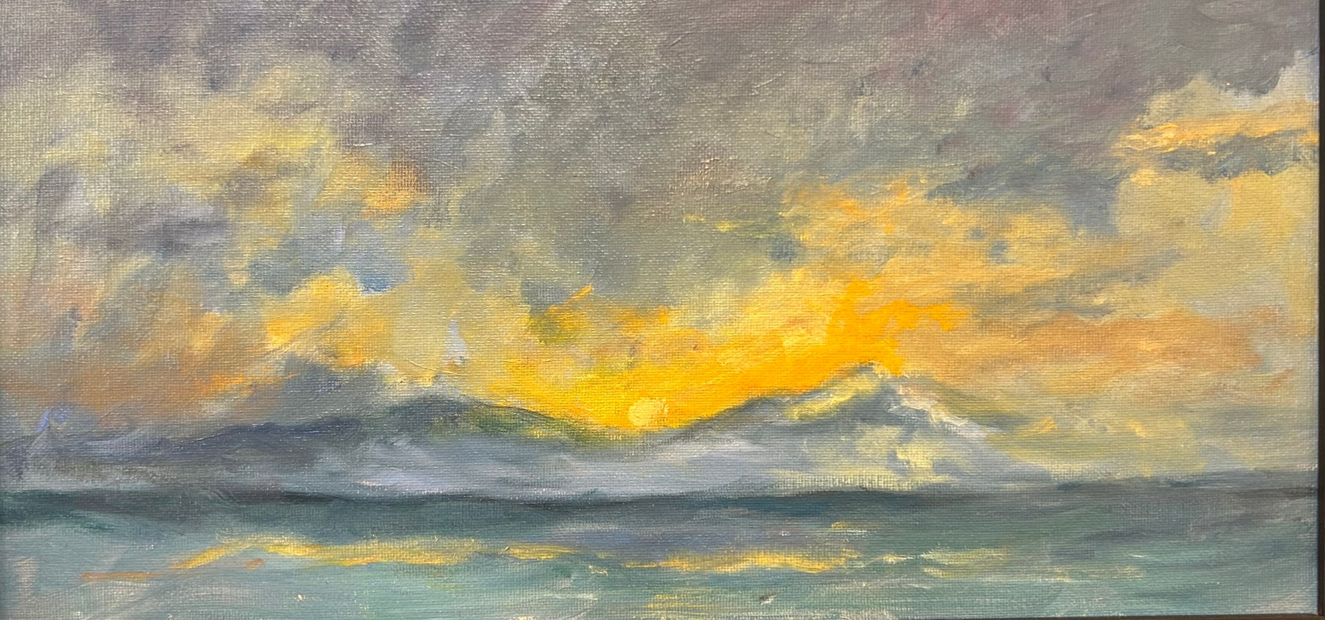 Sunset in Polichrono by Margo M. Johnson