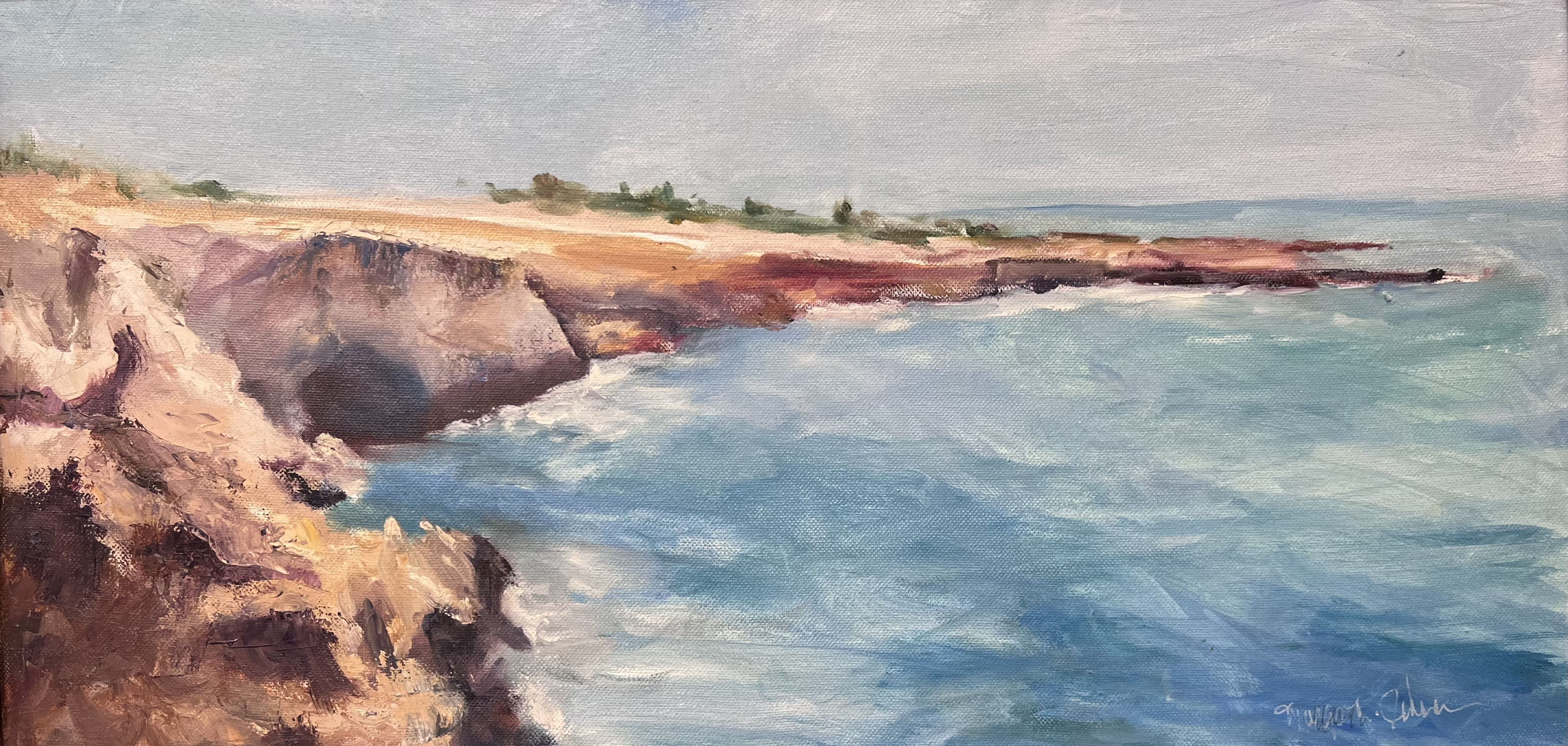 Rocky Beach, Cyprus by Margo M. Johnson