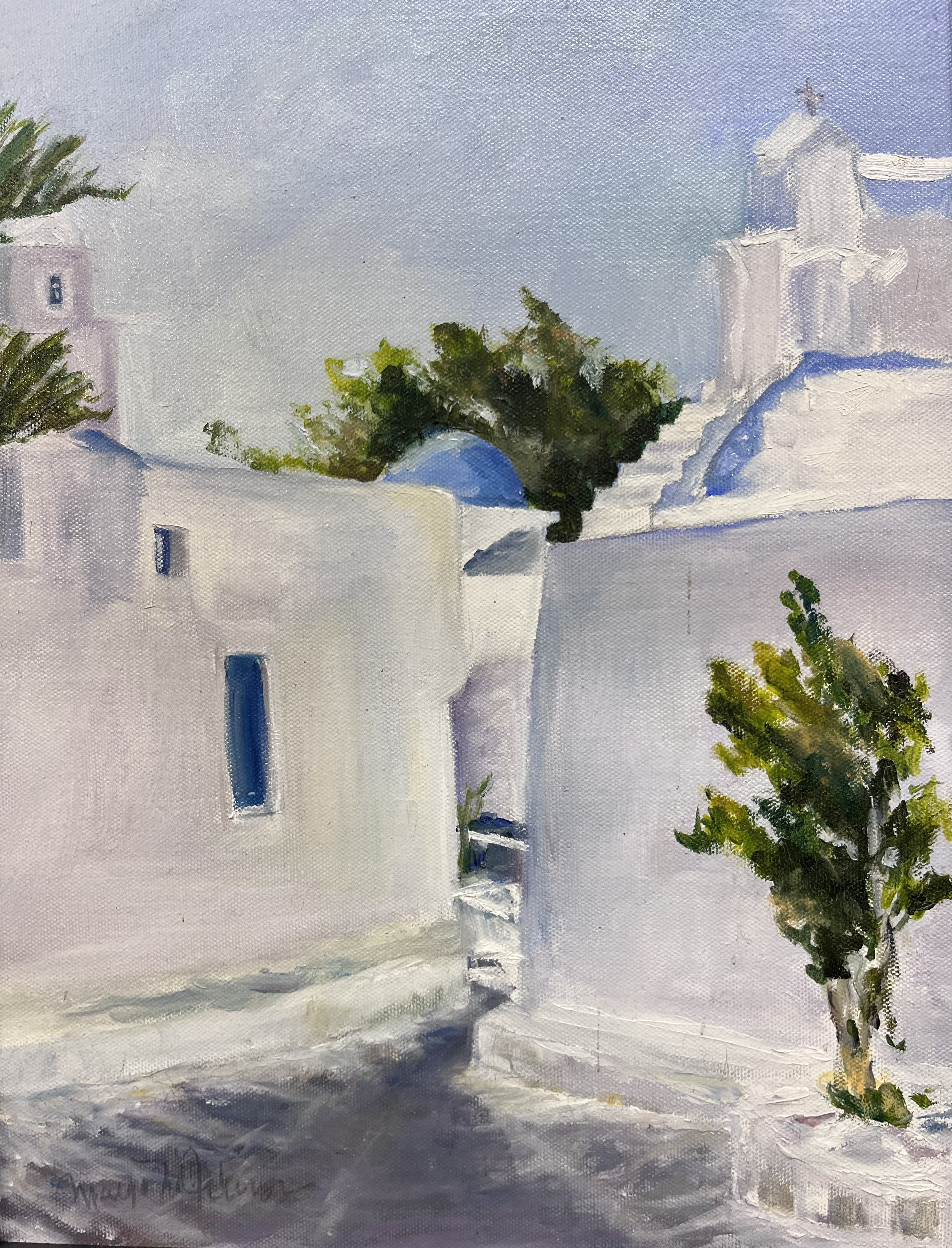 Mykonos Stroll by Margo M. Johnson